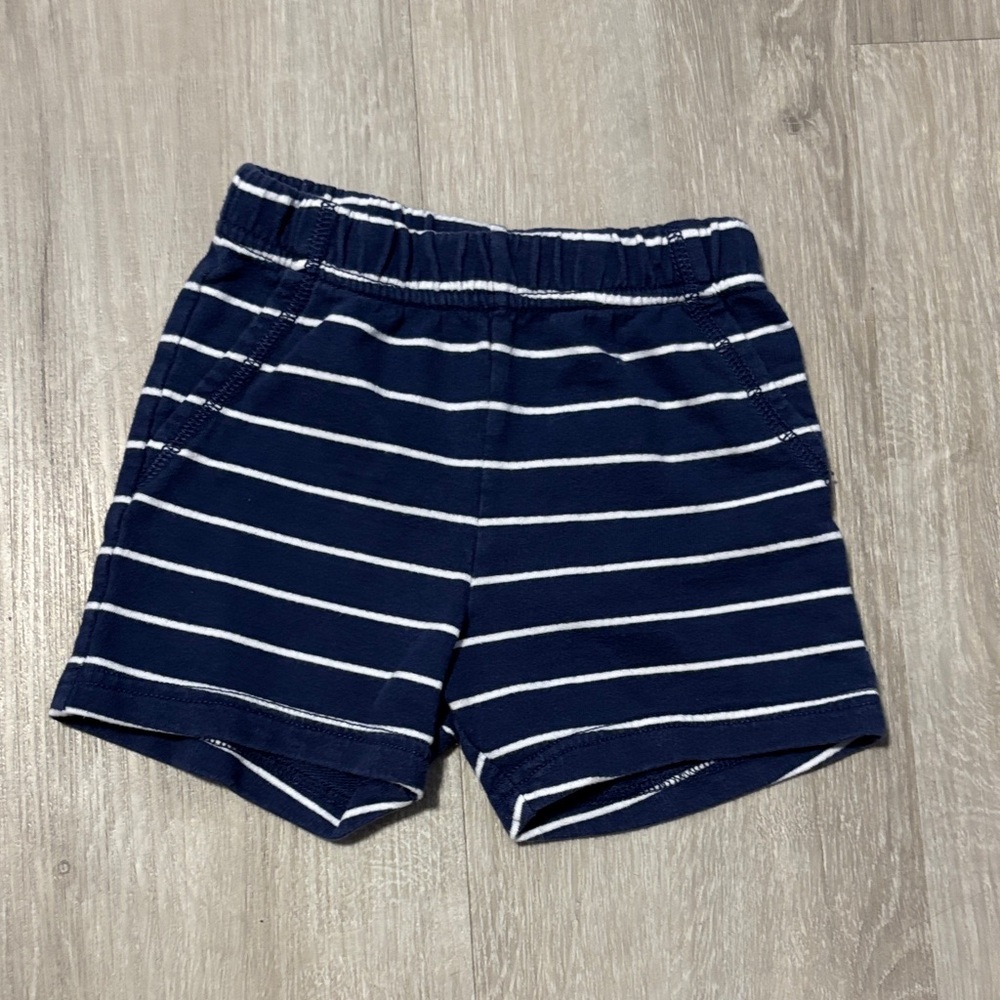 Carter's Navy and White Striped Kids Shorts